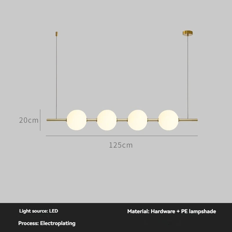 Minimalist Cement Linear Pendant Light