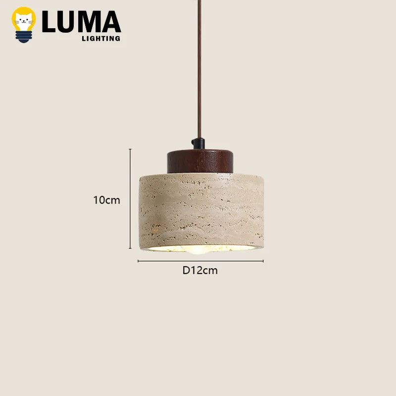 Wabi-Sabi Stone Pendant Lamp