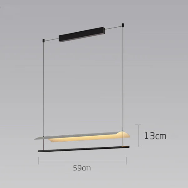 Wabi-Sabi Acrylic Linear Pendant Light
