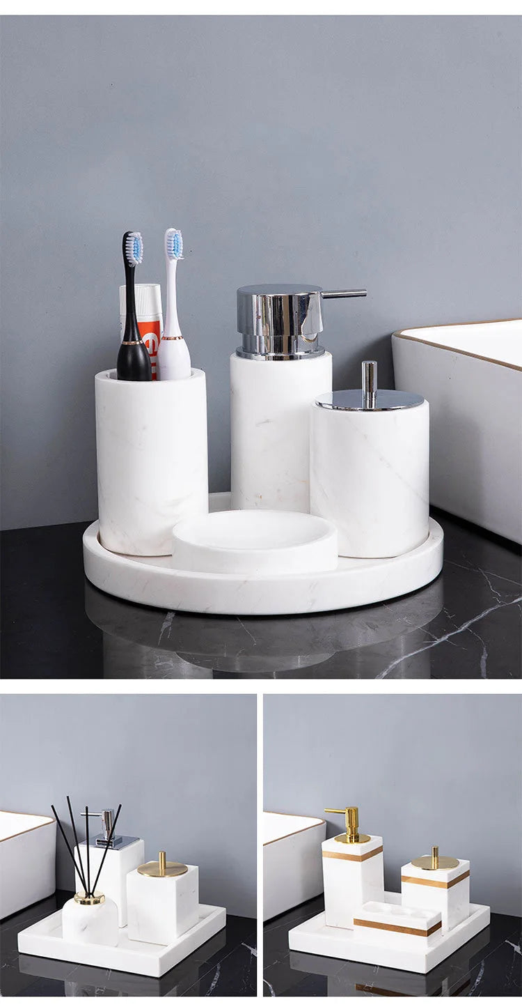 Volakos White Marble Set