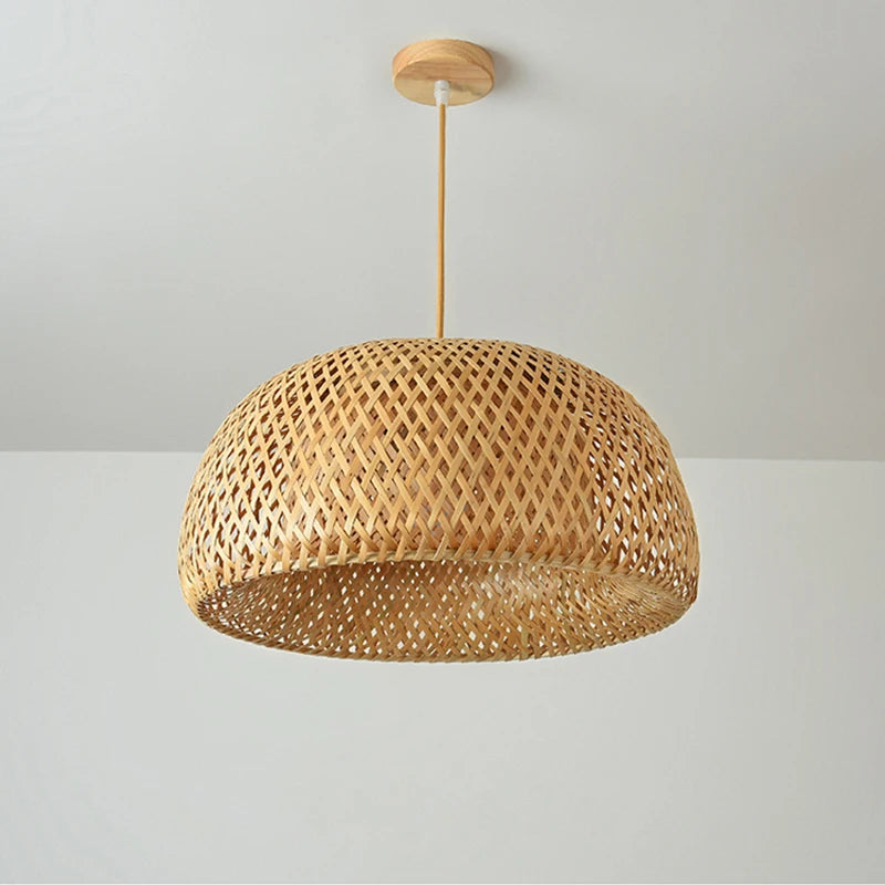 Retro Rattan Pendant Chandelier