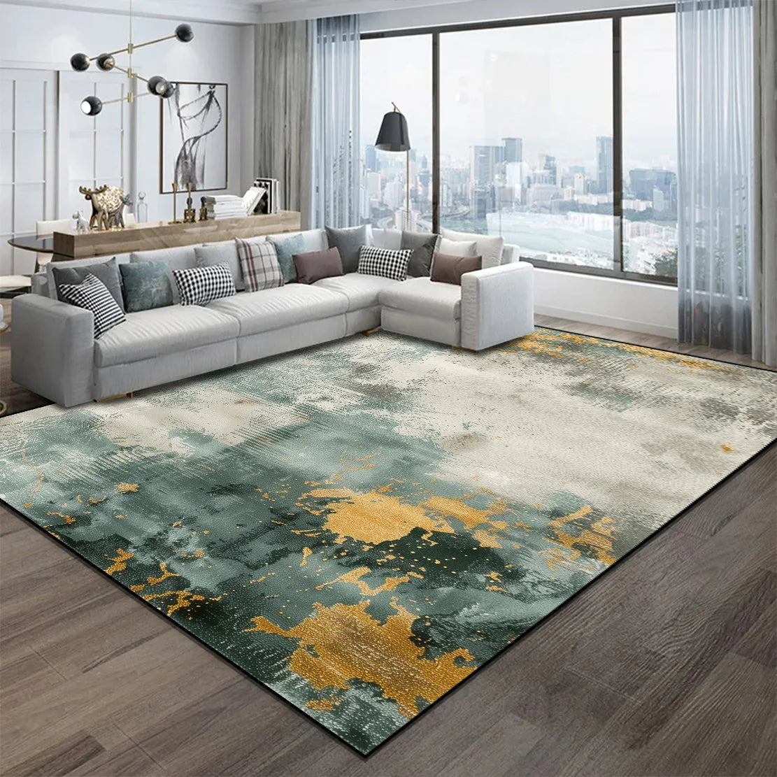 Abstract Nordic Area Rug