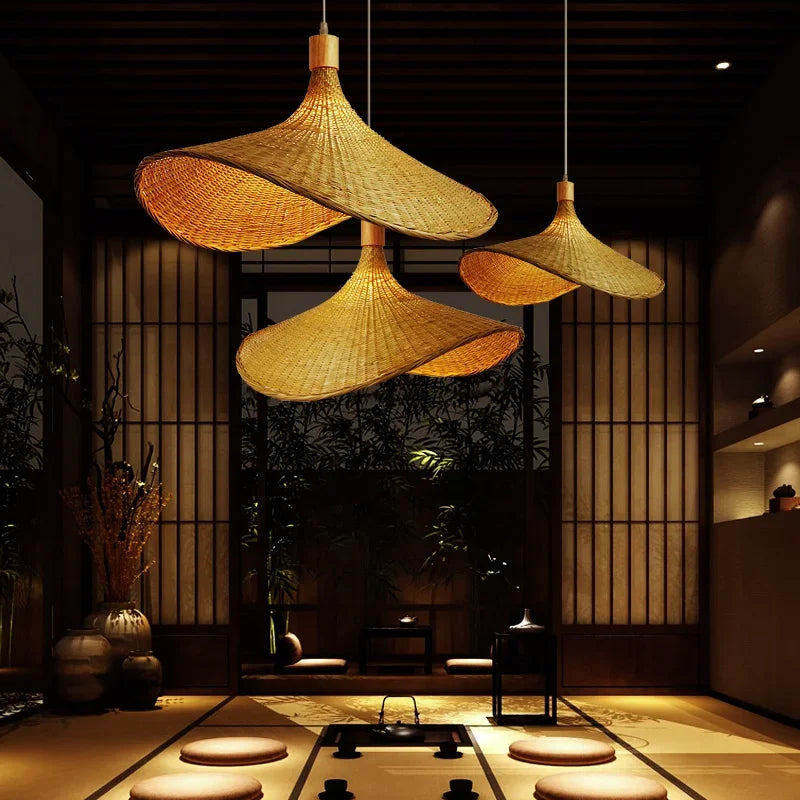 Japanese Bamboo Pendant Lamp