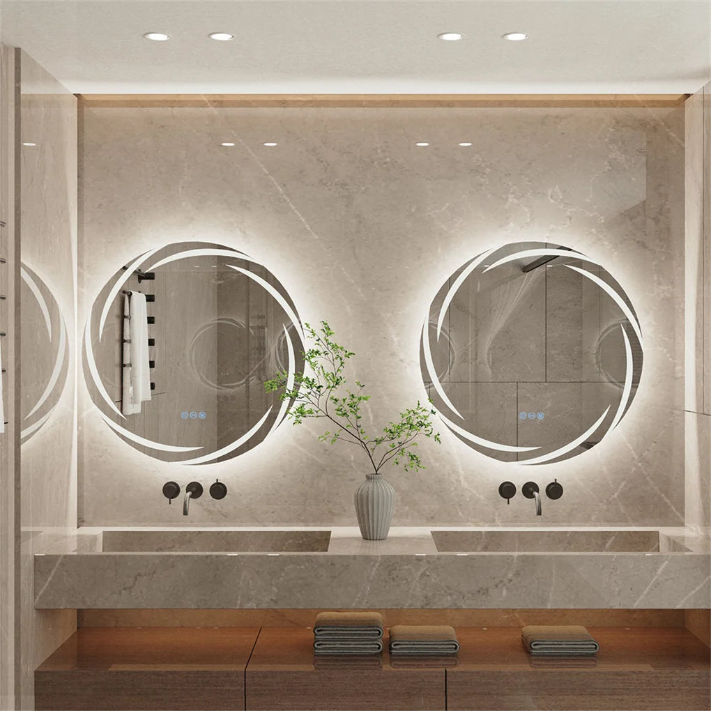 Round Backlit LED Mirror