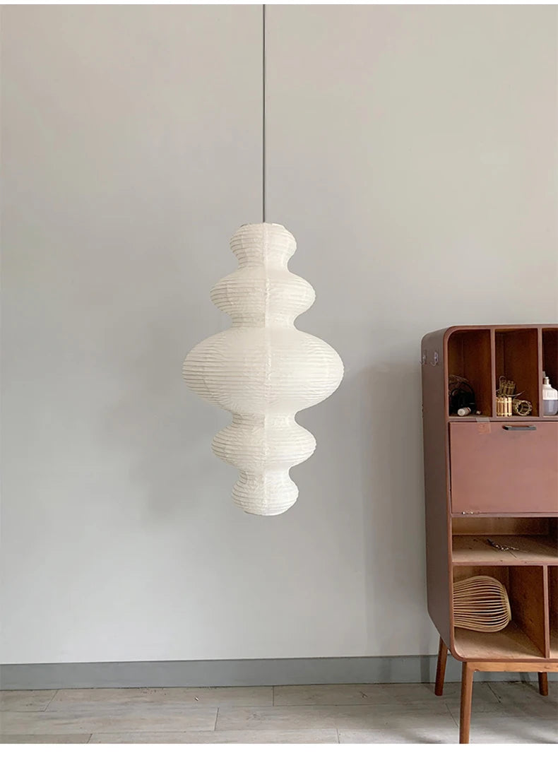 Wabi-Sabi Paper Pendant Chandelier
