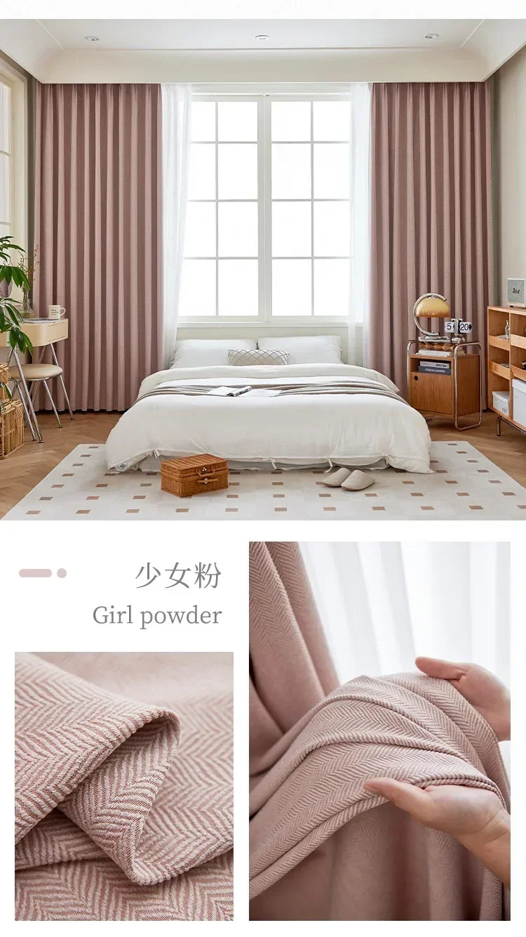 Modern Chenille Blackout Curtains