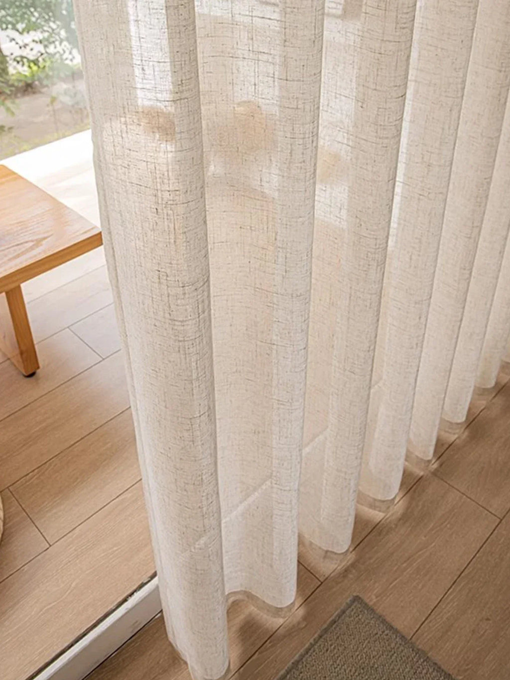 Modern Cotton-Linen Sheer Curtains
