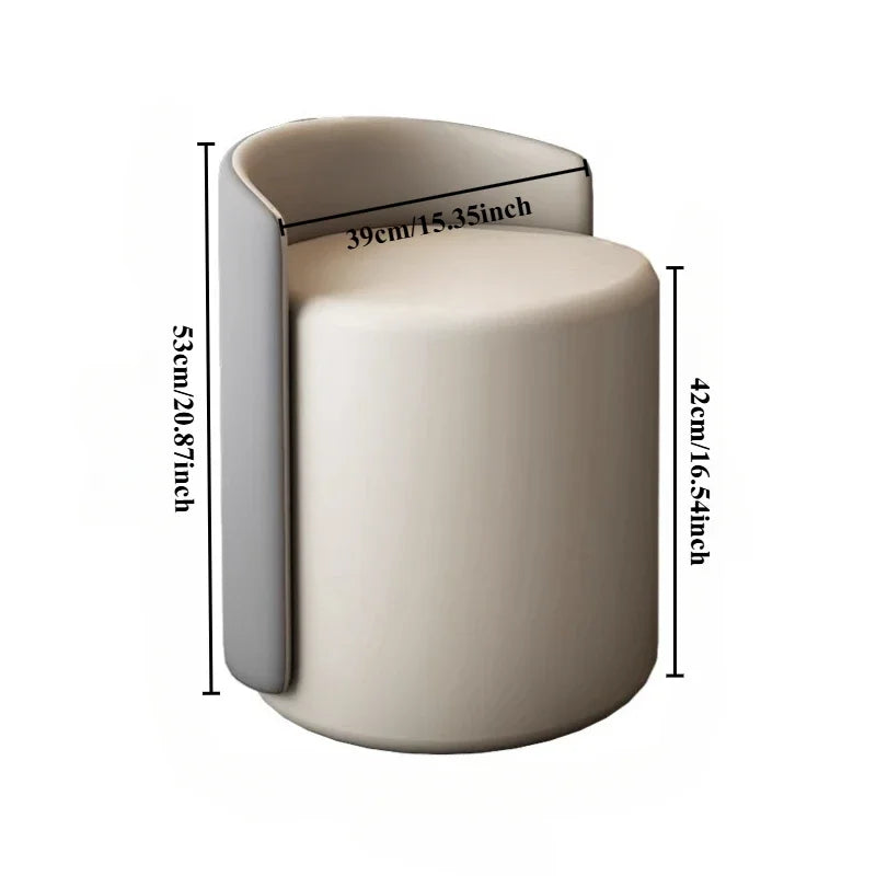 Wooden Vanity Stool