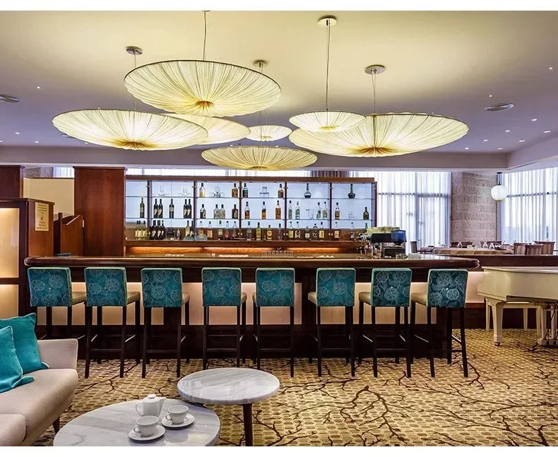 Wabi-Sabi Fabric Pendant Chandelier