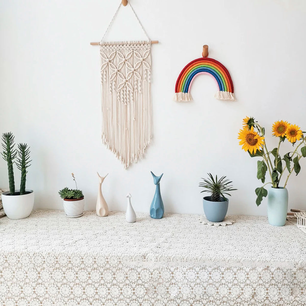 Boho Beige Macrame Wall Hanging
