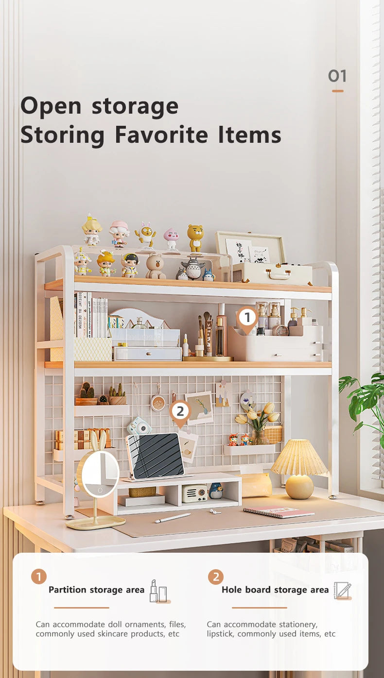 Wood Grid Bookshelf