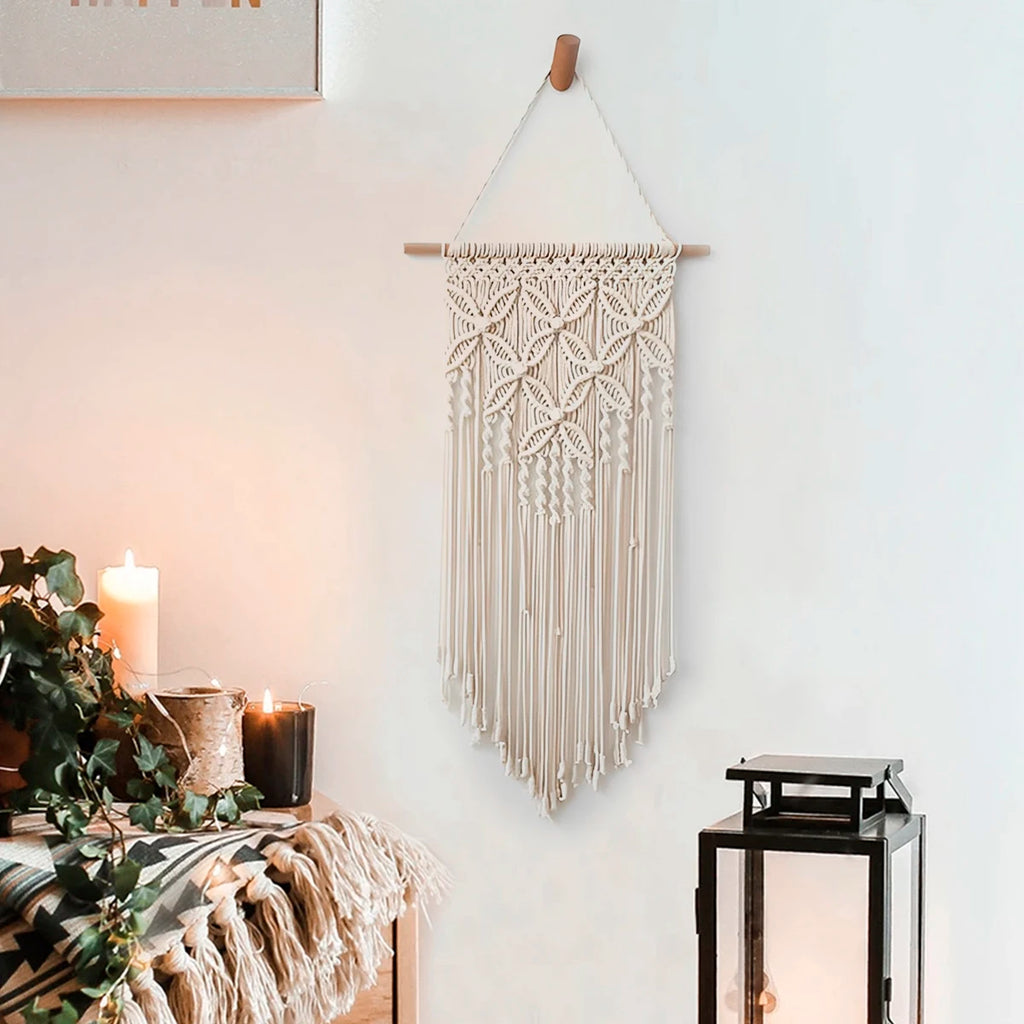 Boho Beige Macrame Wall Hanging