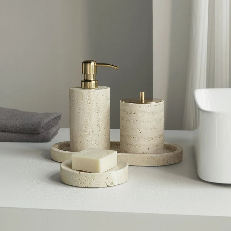 Travertine Bathroom Set