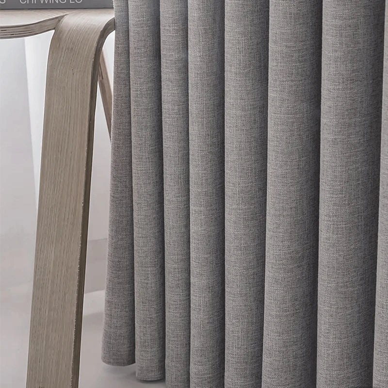 Modern Linen Blackout Curtains