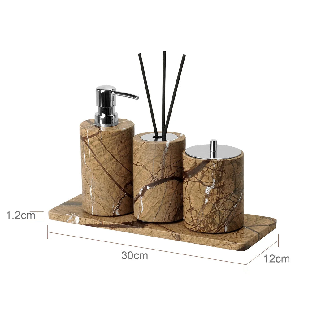 Rainforest Brown Marble Set