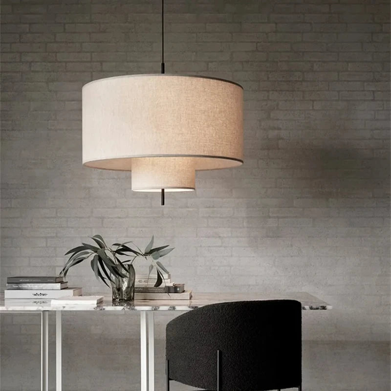 Wabi-Sabi Fabric Pendant Chandelier