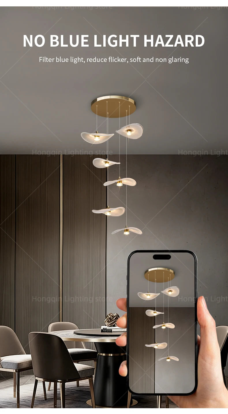 Nordic Stone Pendant Chandelier