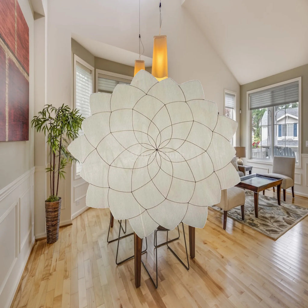 Boho Geometric Natural Wood Wall Sculpture