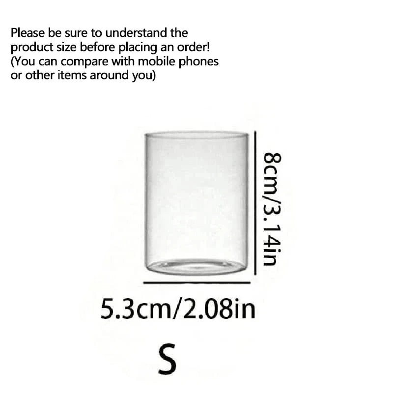 Glass Cylinder Candle Holder