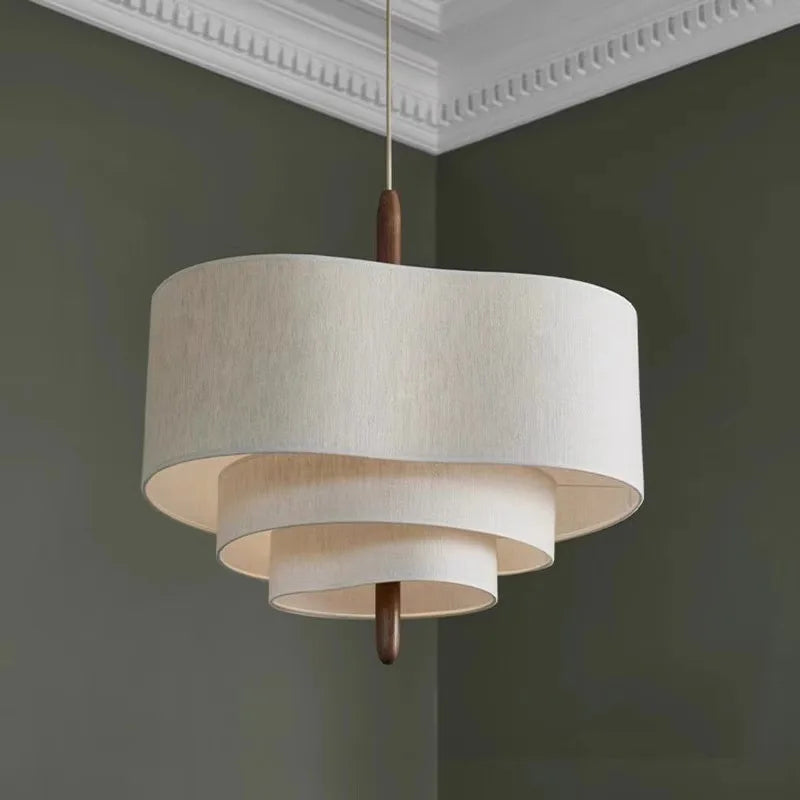Wabi-Sabi Fabric Pendant Chandelier
