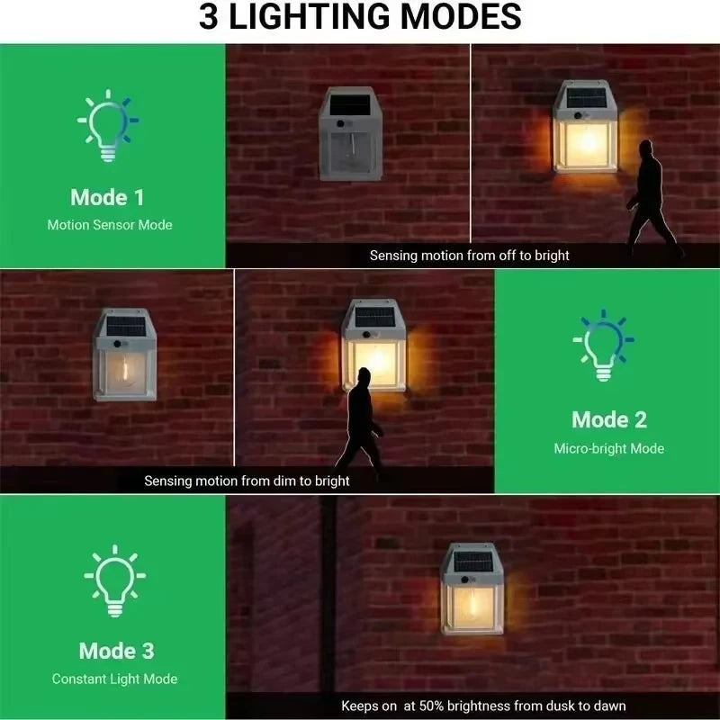 Solar LED Outdoor Wall Light