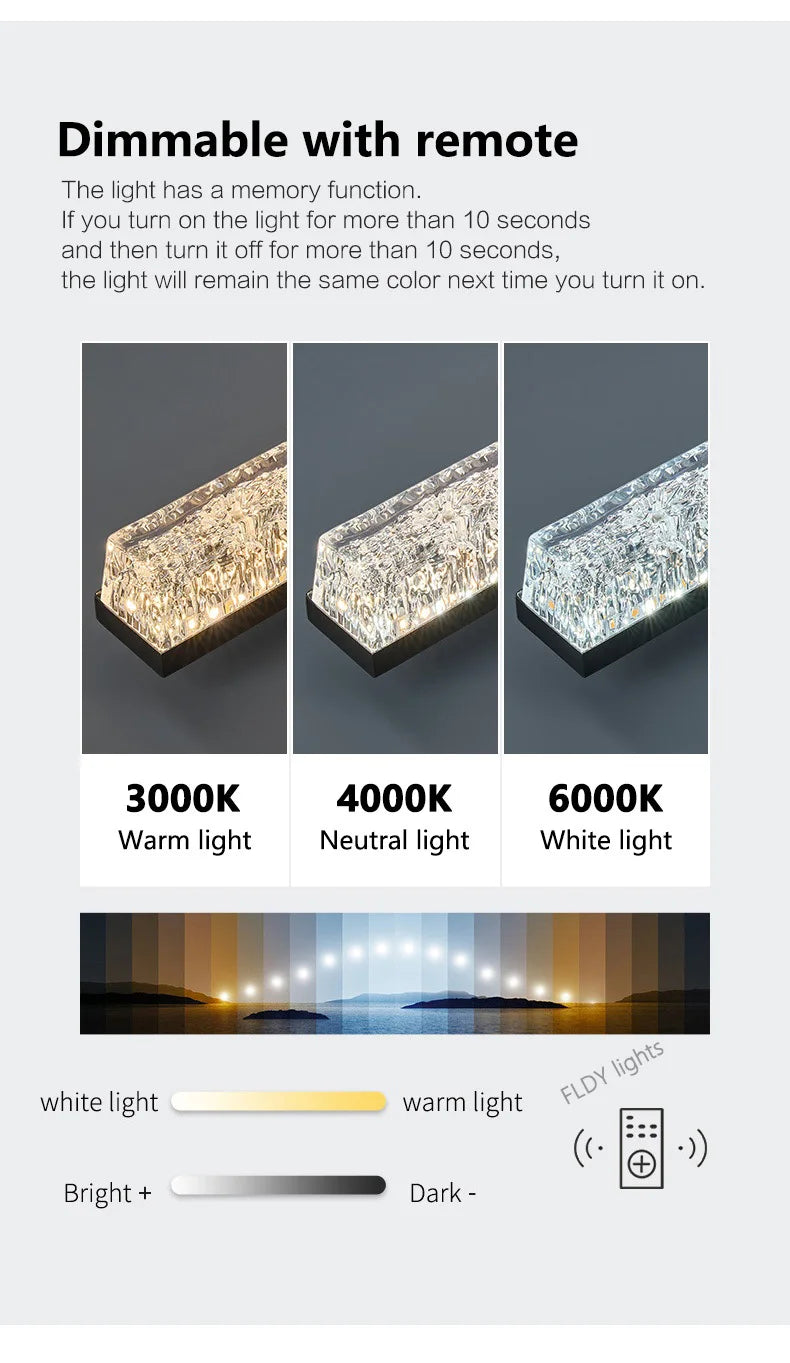 Nordic Glass Linear Pendant Light
