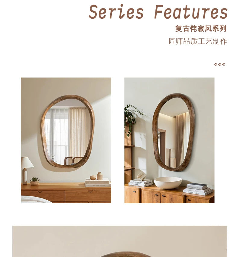 Irregular Magnifying Vanity Mirror