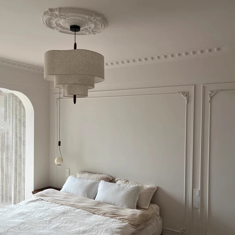 Wabi-Sabi Fabric Pendant Chandelier