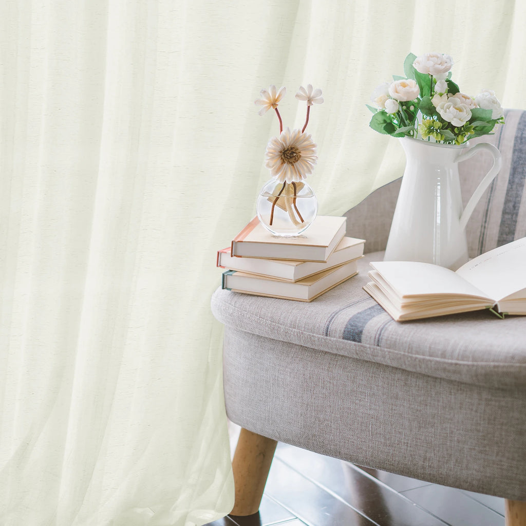 Modern Linen Sheer Curtains