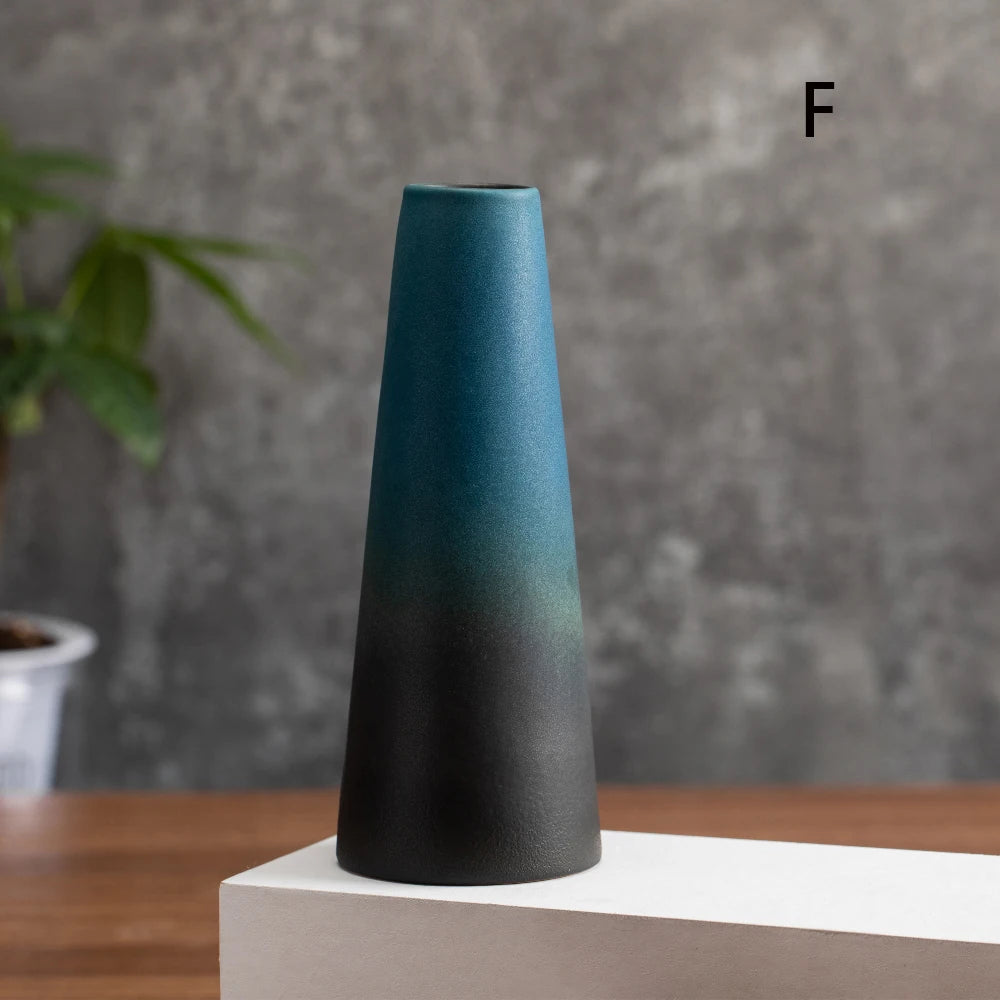 Matte Frosted Ceramic Bud Vase