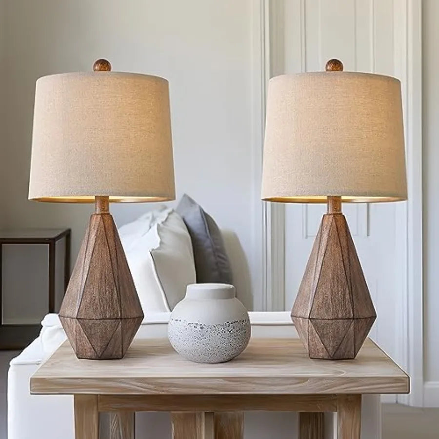 Farmhouse Table Lamp, Set of 2