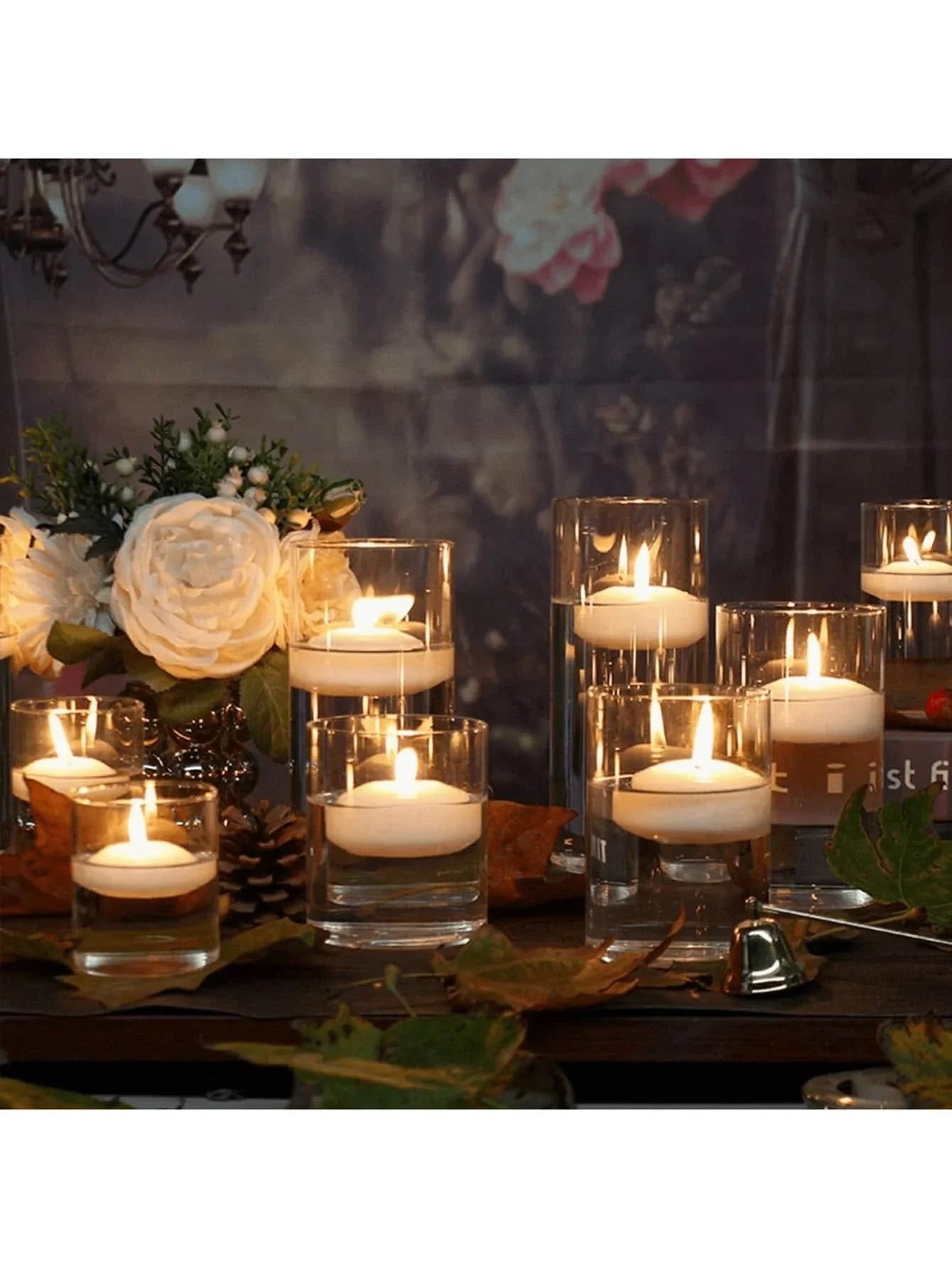 Glass Cylinder Candle Holder