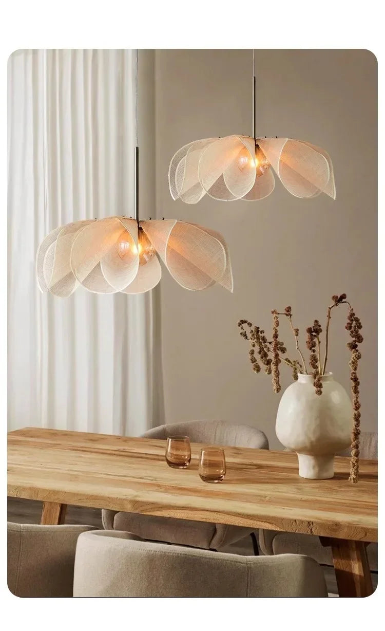 Wabi-Sabi Fabric Pendant Chandelier