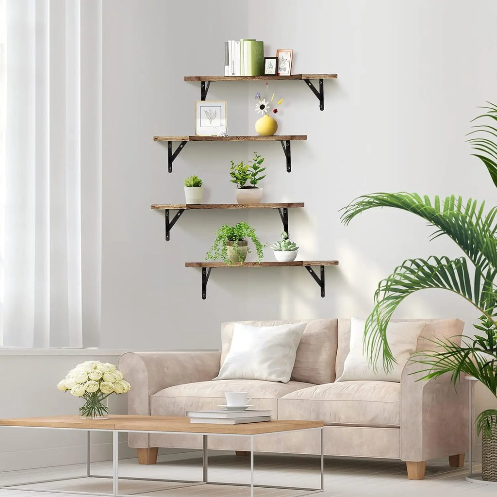 Floating Corner Wall Shelf