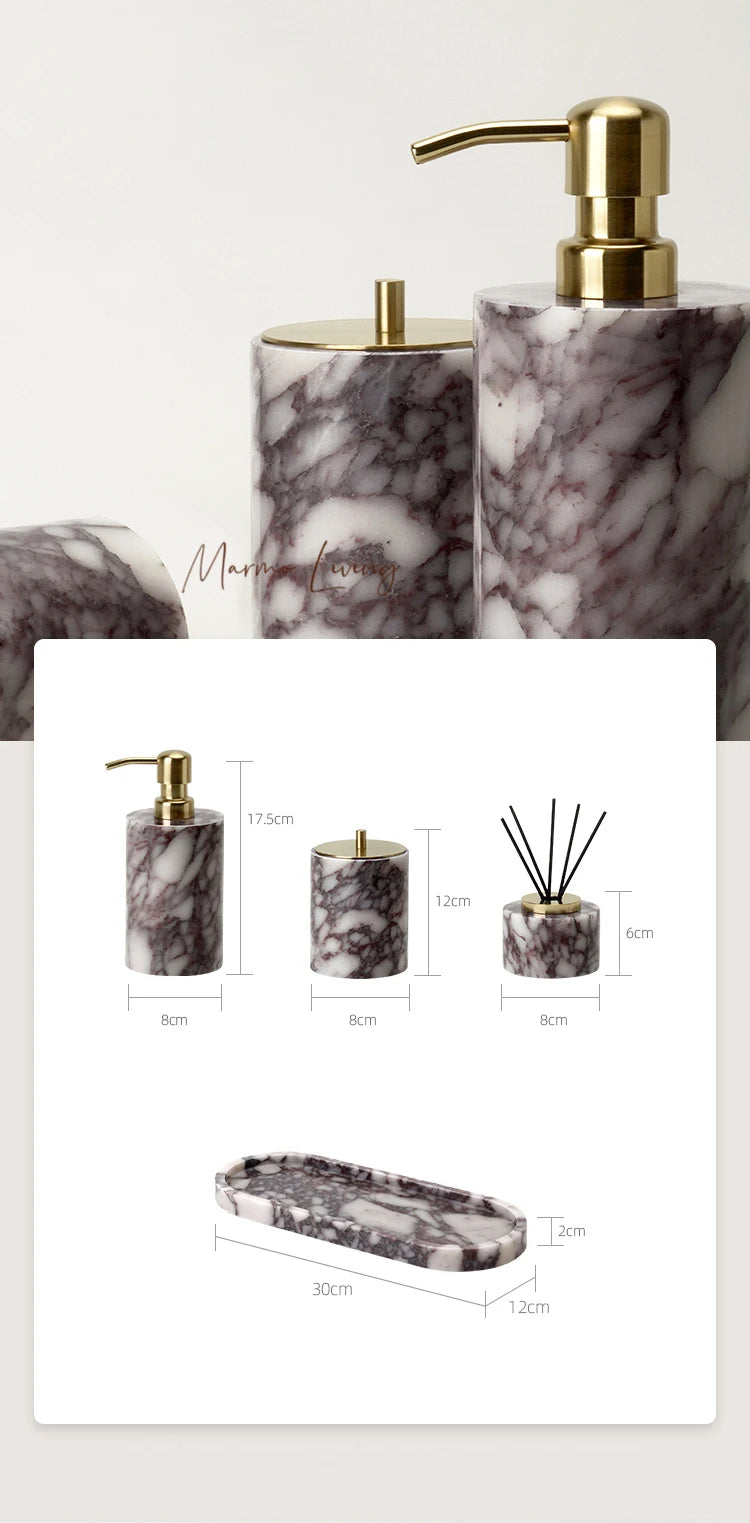 Calacatta Viola Bath Set
