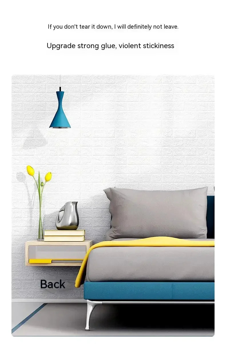 3D Foam Brick Wallpaper