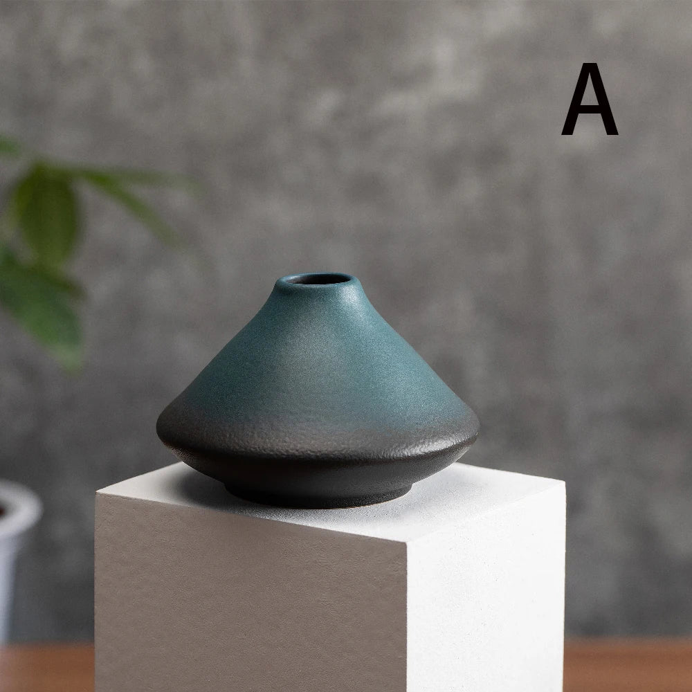 Matte Frosted Ceramic Bud Vase