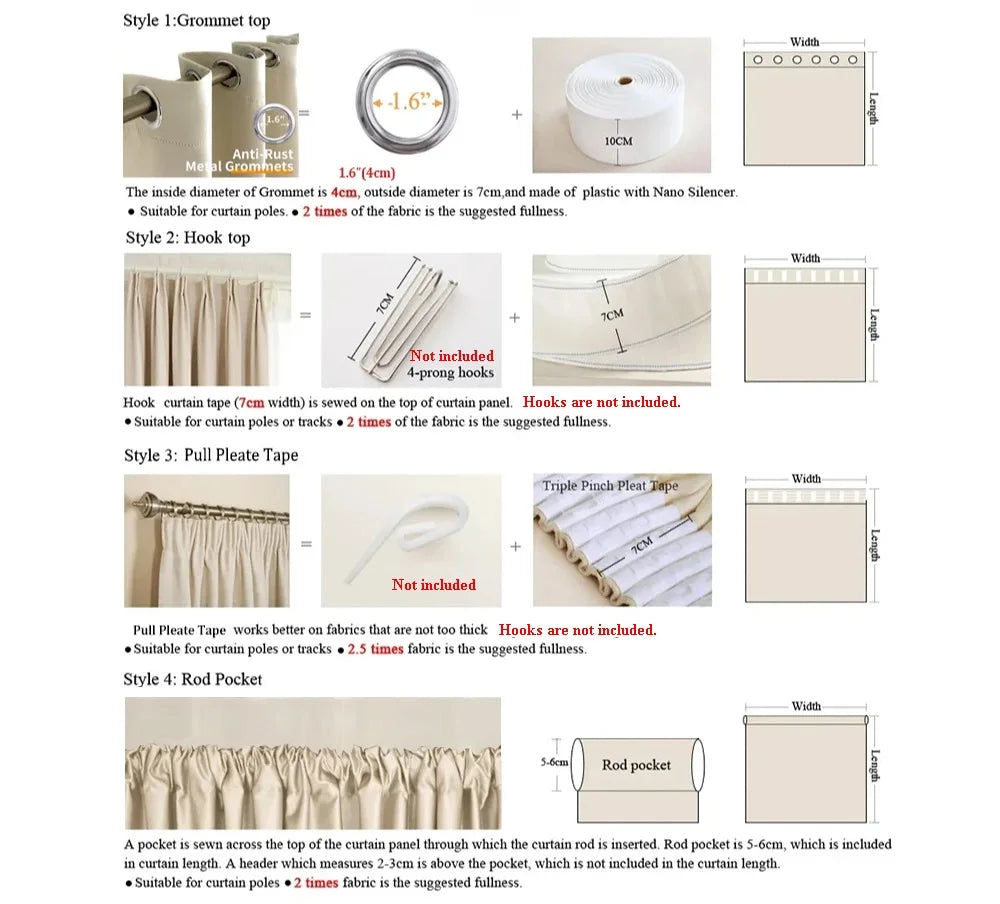 Modern Cotton-Linen Sheer Curtains