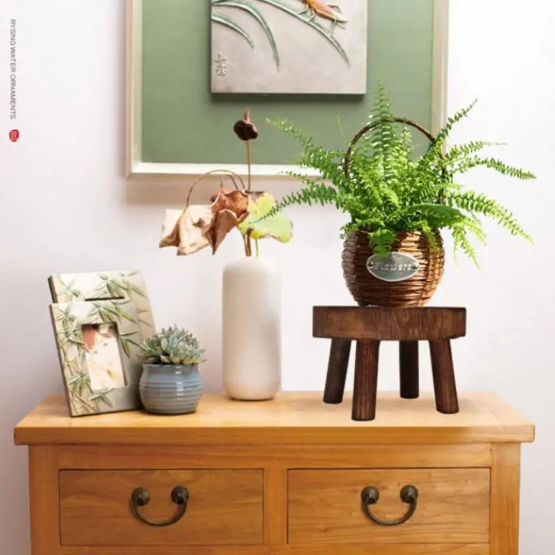 Wood Plant Stand