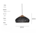 Wabi-Sabi Rattan Pendant Chandelier