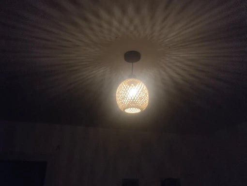 Retro Rattan Pendant Chandelier