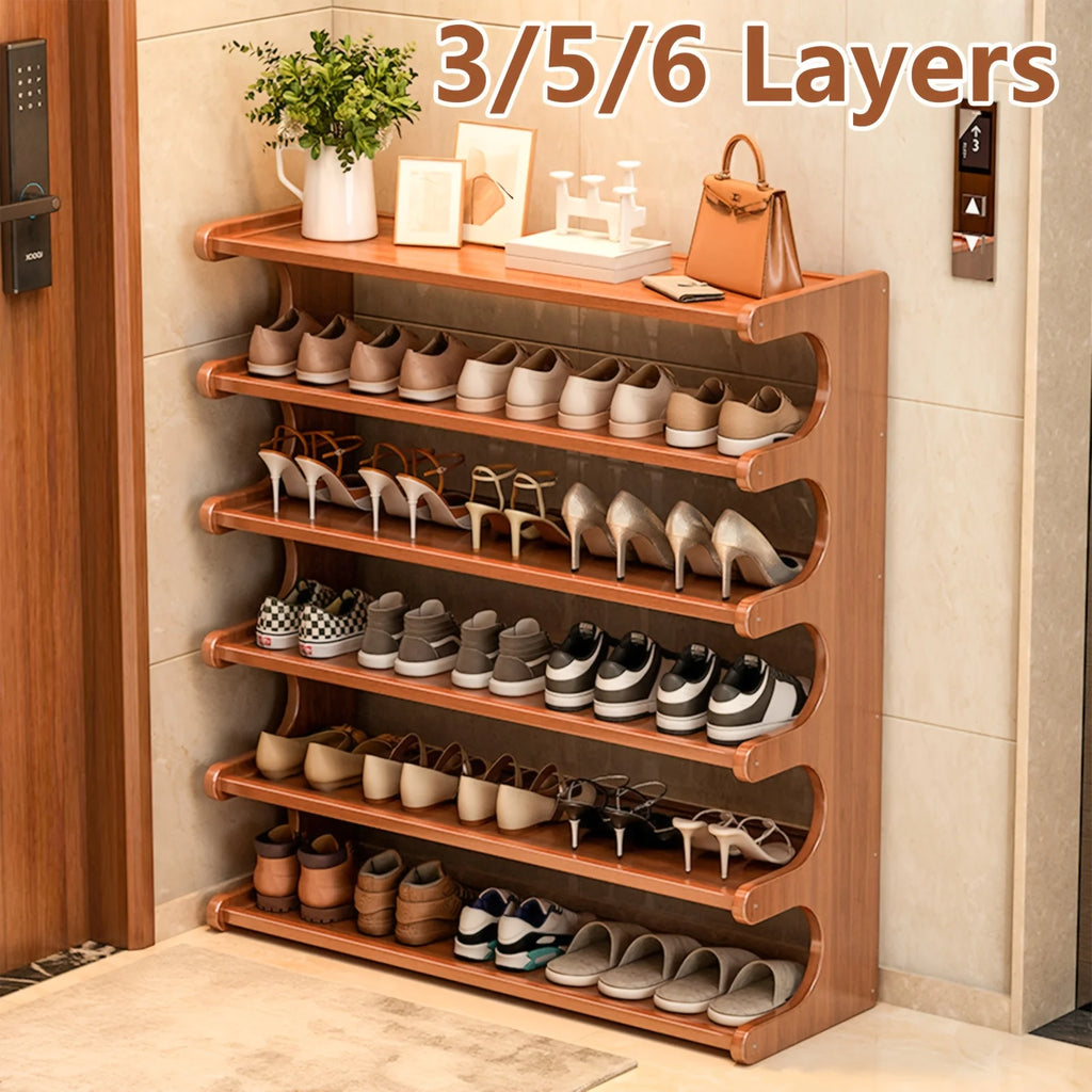 Bamboo Shoe Rack
