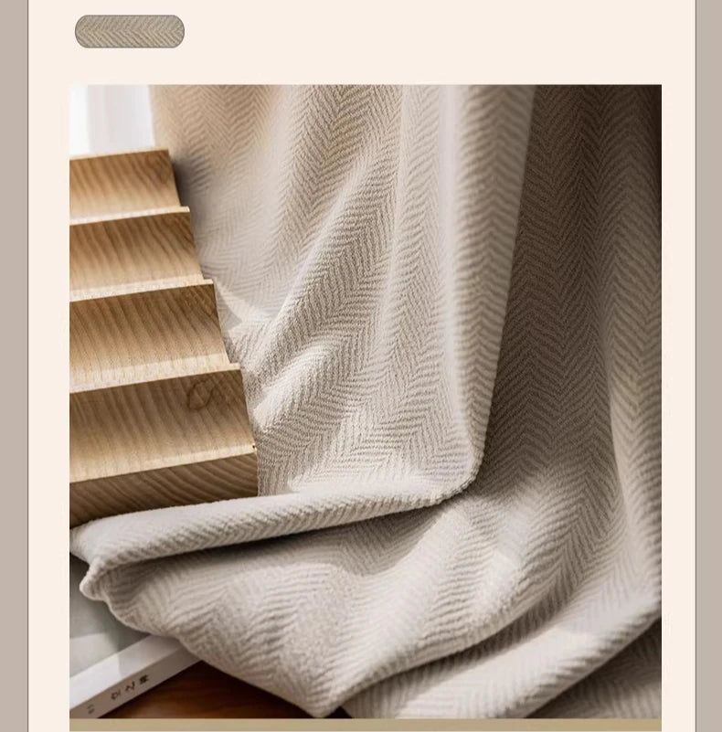Modern Chenille Blackout Curtains