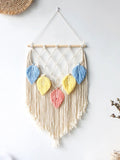 Beaded Leaf Macrame Hanging