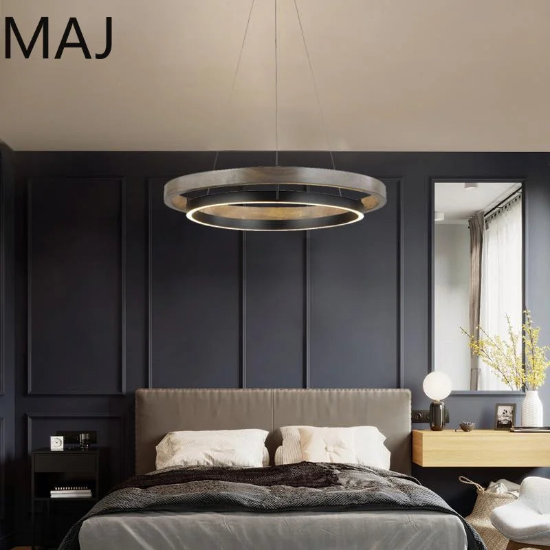 Wabi-Sabi Wood Pendant Chandelier