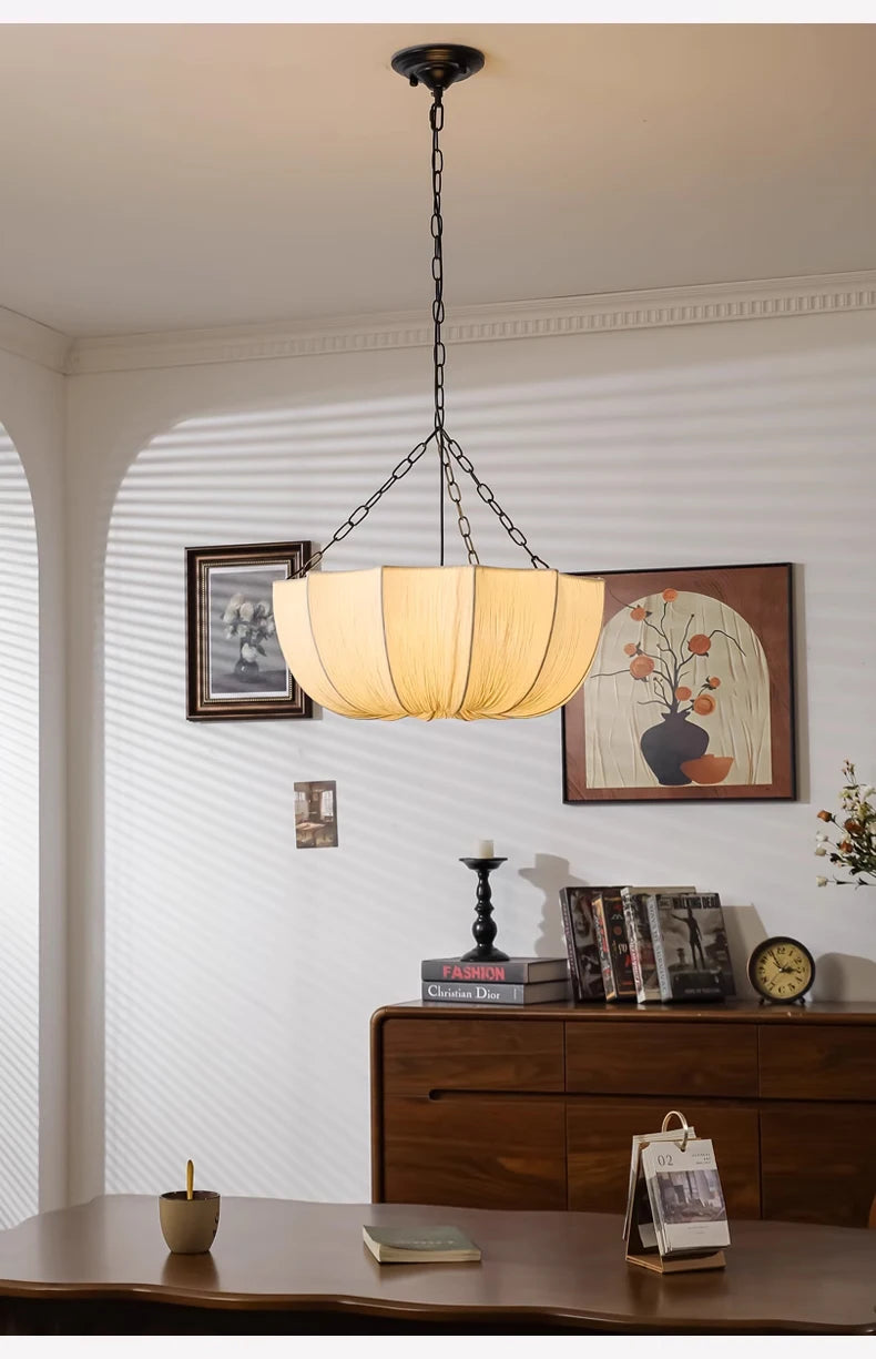 Wabi-Sabi Fabric Pendant Chandelier