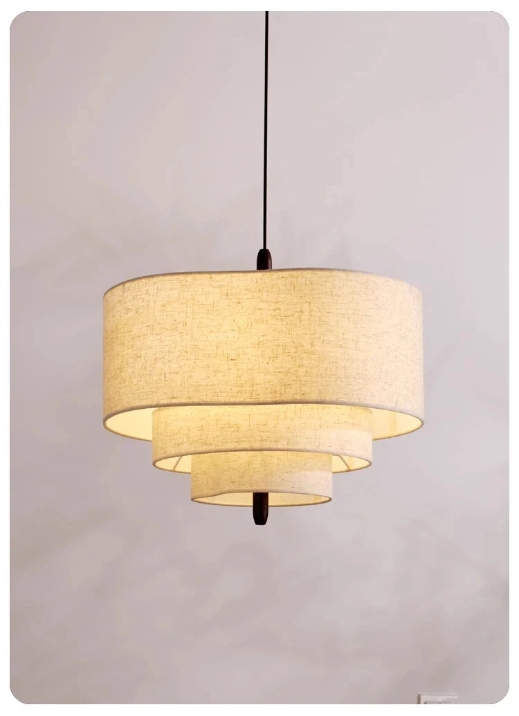 Wabi-Sabi Fabric Pendant Chandelier