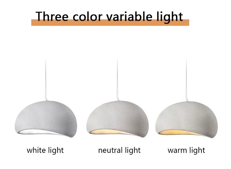 Wabi-Sabi Paper Pendant Chandelier