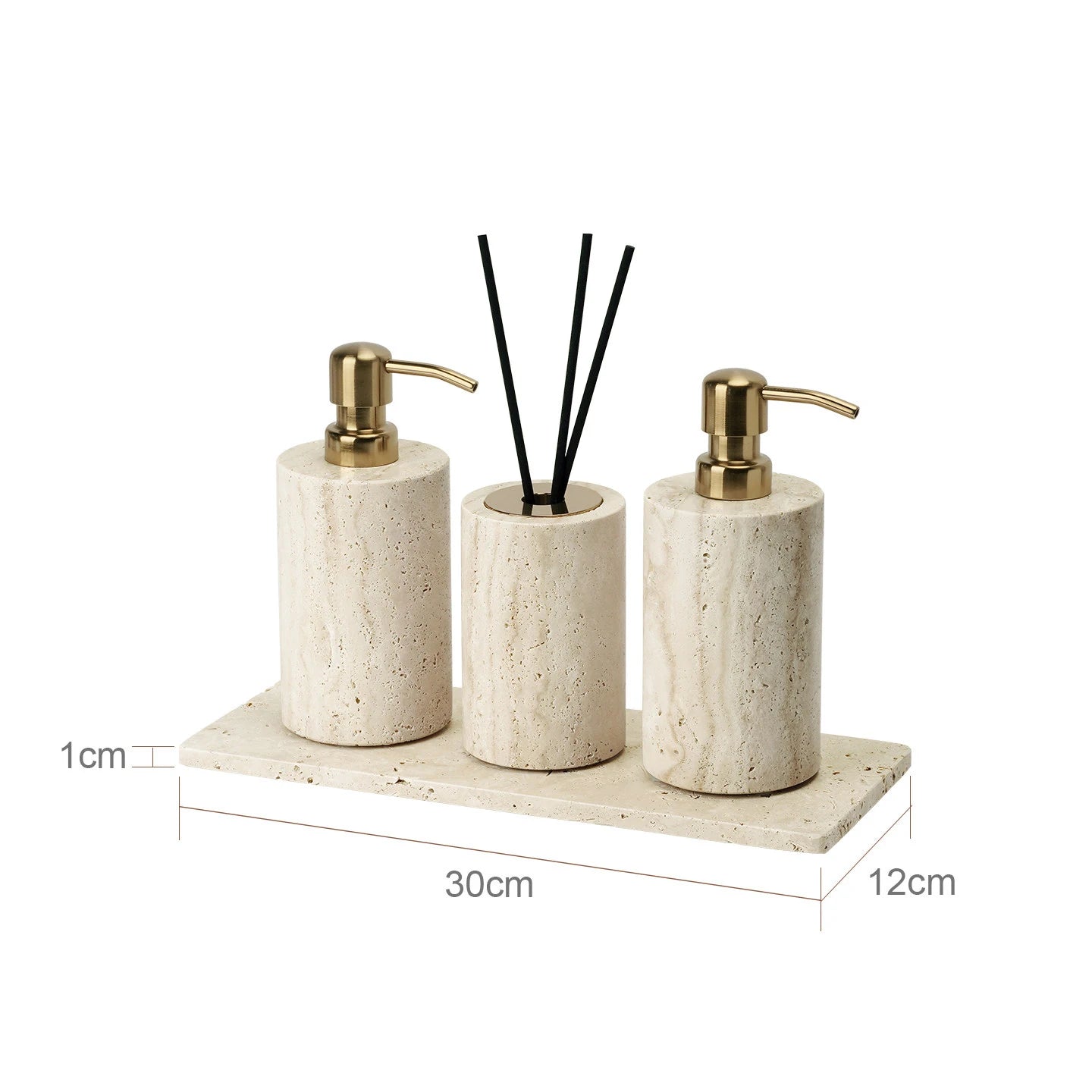 Travertine Bathroom Set