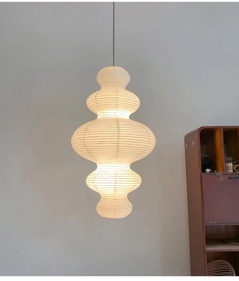 Wabi-Sabi Paper Pendant Chandelier
